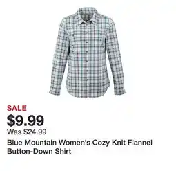 Tractor Supply Company Blue Mountain Women's Cozy Knit Flannel Button-Down Shirt offer