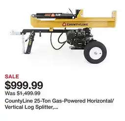 Tractor Supply Company CountyLine 25-Ton Gas-Powered Horizontal/Vertical Log Splitter, Kohler 6.5 HP Engine offer