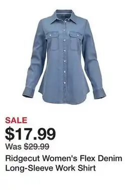 Tractor Supply Company Ridgecut Women's Flex Denim Long-Sleeve Work Shirt offer