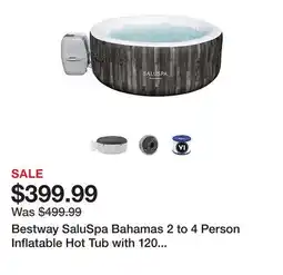 Tractor Supply Company Bestway SaluSpa Bahamas 2 to 4 Person Inflatable Hot Tub with 120 Airjets & Energysense Cover offer