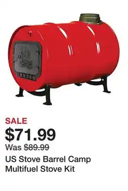 Tractor Supply Company US Stove Barrel Camp Multifuel Stove Kit offer