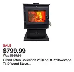 Tractor Supply Company Grand Teton Collection 2500 sq. ft. Yellowstone T110 Wood Stove, F500160 offer