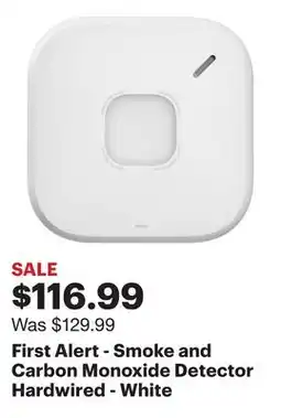 Best Buy First Alert - Smoke and Carbon Monoxide Detector Hardwired - White offer