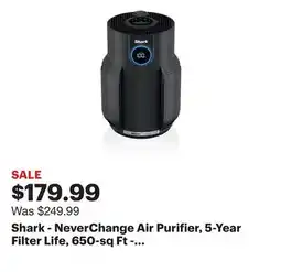 Best Buy Shark - NeverChange Air Purifier, 5-Year Filter Life, 650-sq Ft - Black offer