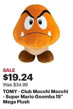 Best Buy TOMY - Club Mocchi Mocchi - Super Mario Goomba 15 Mega Plush offer