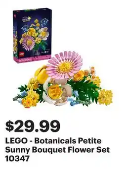 Best Buy LEGO - Botanicals Petite Sunny Bouquet Flower Set 10347 offer