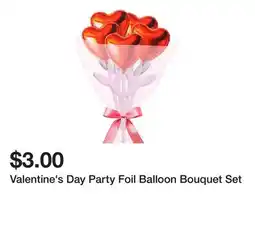 Five Below Valentine's Day Party Foil Balloon Bouquet Set offer
