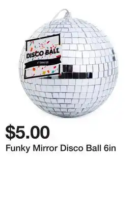 Five Below Funky Mirror Disco Ball 6in offer