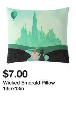 Five Below Wicked Emerald Pillow 13inx13in offer