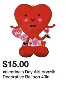 Five Below Valentine's Day AirLoonz Decorative Balloon 43in offer