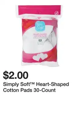 Five Below Simply Soft Heart-Shaped Cotton Pads 30-Count offer