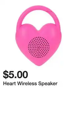 Five Below Heart Wireless Speaker offer