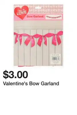 Five Below Valentine's Bow Garland offer