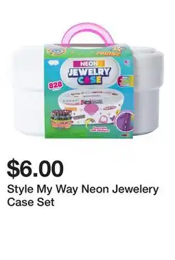Five Below Style My Way Neon Jewelery Case Set offer