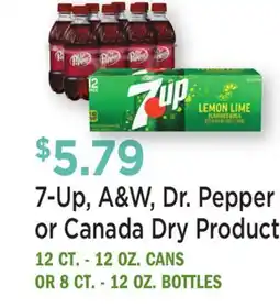 Heinen's 7-Up, A & W, Dr. Pepper or Canada Dry Products offer