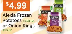 Heinen's Alexia Frozen Potatoes 16-28 OZ. or Onion Rings 13.5 OZ offer