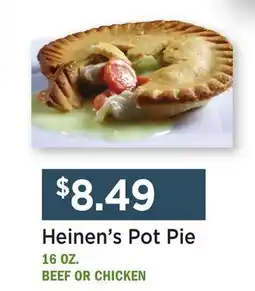 Heinen's Heinen's Pot Pie offer