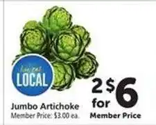 Safeway Jumbo Artichoke offer