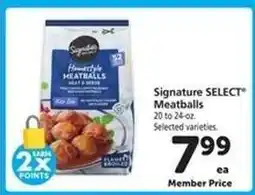 Safeway Signature Select Meatballs offer