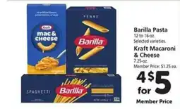 Safeway Barilla Pasta & Kraft Macaroni & Cheese offer