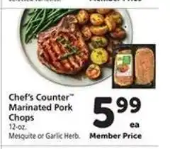 Safeway Chef's Counter Marinated Pork Chops offer