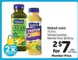 Safeway Naked Juice offer