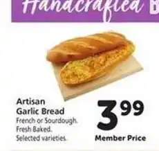 Safeway Artisan Garlic Bread offer