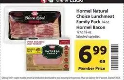 Safeway Hormel Natural Choice Lunchmeat Family Pack offer
