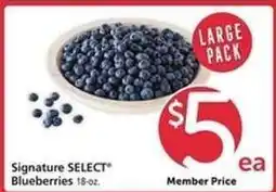 Safeway Signature Select Blueberries offer