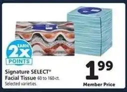 Safeway Signature Select Facial Tissue offer