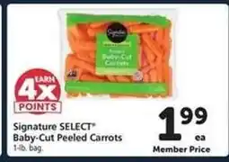 Safeway Signature SELECT Baby-Cut Peeled Carrots offer