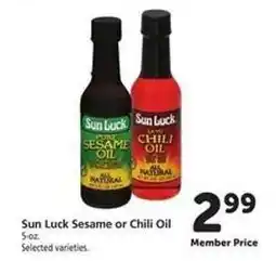 Safeway Sun Luck Sesame or Chili Oil offer