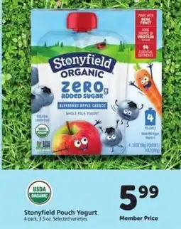 Safeway Stonyfield Pouch Yogurt offer