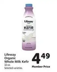 Safeway Lifeway Organic Whole Milk Kefir offer
