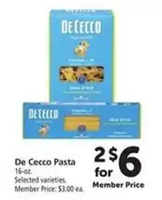 Safeway De Cecco Pasta offer
