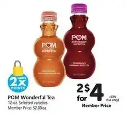 Safeway POM Wonderful Tea offer