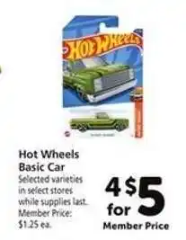 Safeway Hot Wheels Basic Car offer