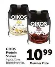 Safeway OIKOS PROTEIN SHAKES offer