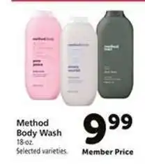 Safeway Method Body Wash offer