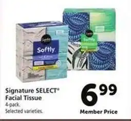 Safeway Signature Select Facial Tissue offer