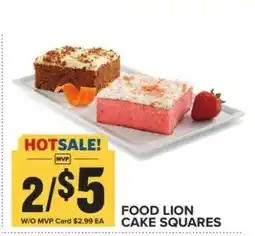 Food Lion FOOD LION CAKE SQUARES offer