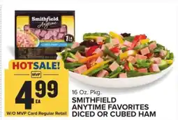 Food Lion Smithfield Anytime Favorites Diced or Cubed Ham offer