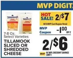 Food Lion Tillamook Sliced or Shredded Cheese offer
