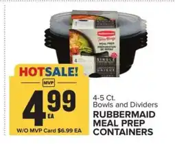 Food Lion RUBBERMAID MEAL PREP CONTAINERS offer