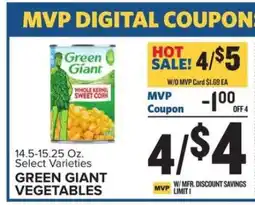 Food Lion Green Giant Vegetables offer