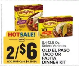 Food Lion Old El Paso Taco or Fajita Dinner Kit offer