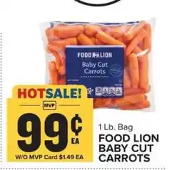 Food Lion FOOD LION BABY CUT CARROTS offer