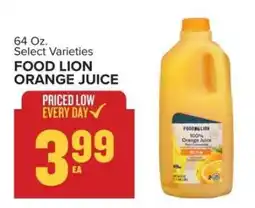Food Lion FOOD LION ORANGE JUICE offer