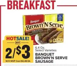 Food Lion Banquet Brown'N Serve Sausage offer
