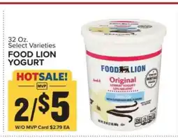 Food Lion FOOD LION YOGURT offer